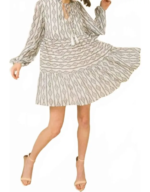 Somewhere To Go Printed Long Tunic Top