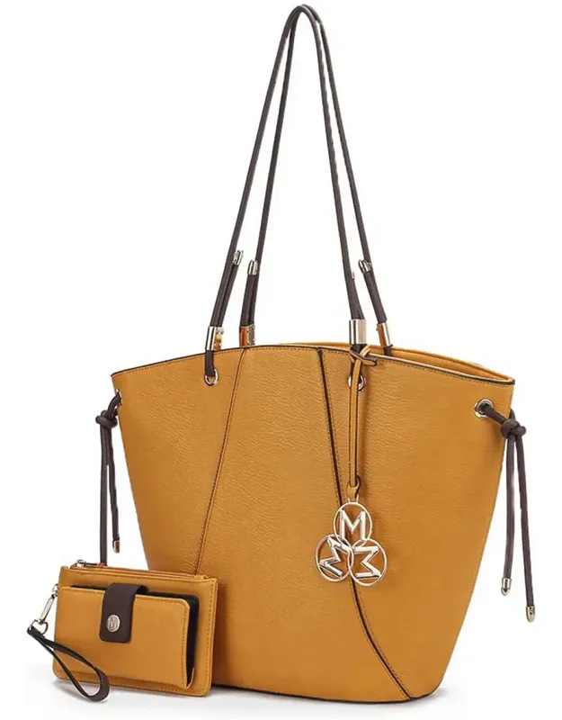 Liv Tote Bag With Wallet, Vegan Leather Handbag Set