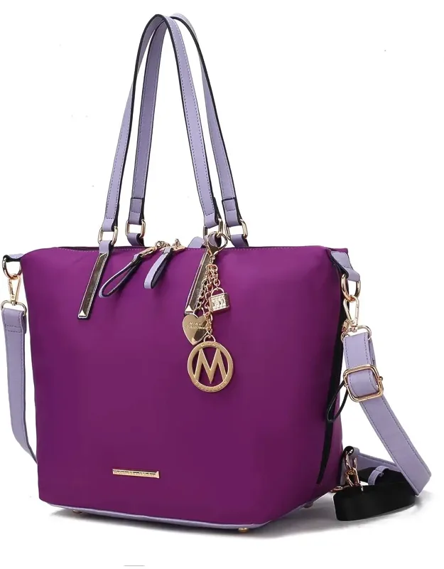 Layla Solid Tote And Backpack