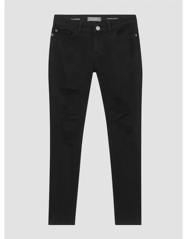 Distressed Boyfriend Jeans