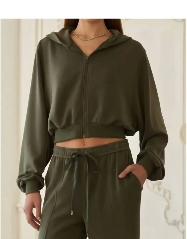 Sammie Brushed Modal Hoodie Jacket