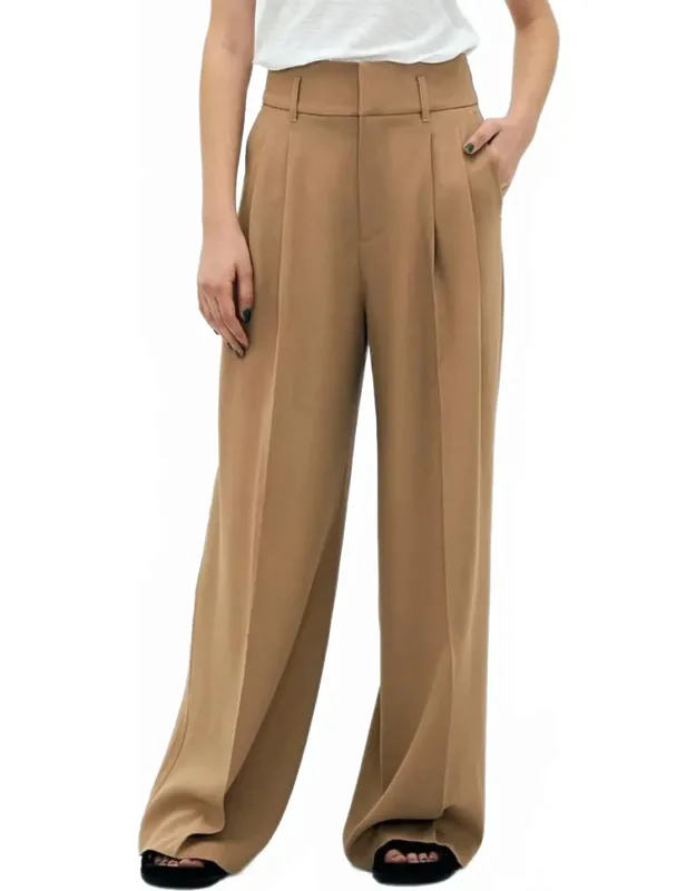 Pleated High Waisted Trousers
