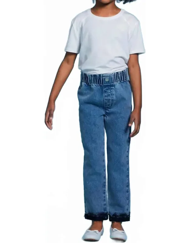 Lace Denim Pants