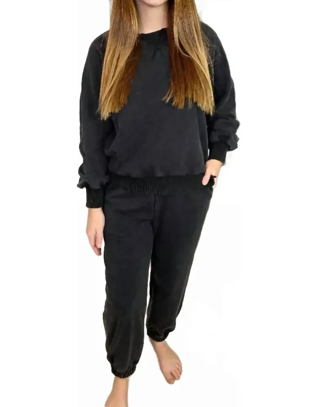 Mineral Washed Jogger Set