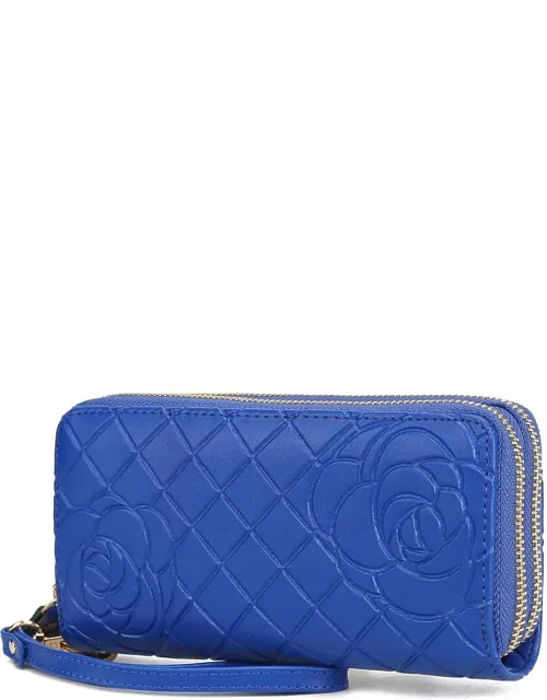 Eve Genuine Leather Croc Wristlet Wallet