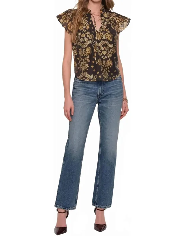 Flutter Sleeve Top