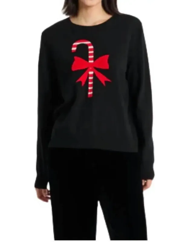 Candy Cane Long Sleeve Sweater