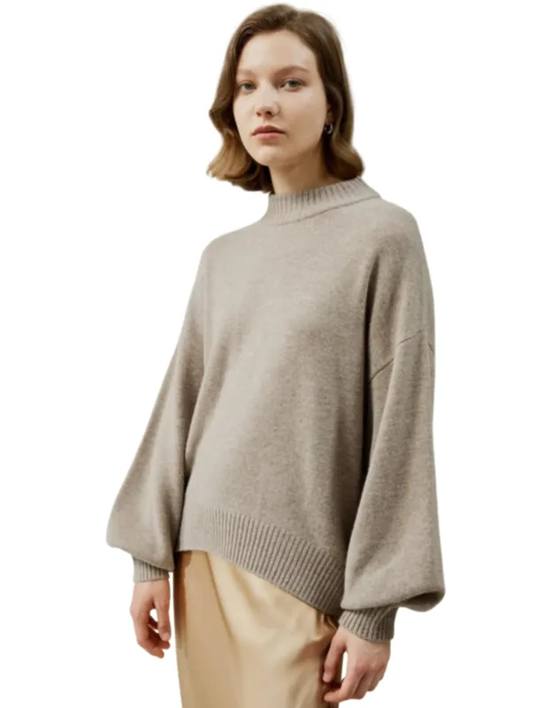 Drop Shoulder Wool Sweater