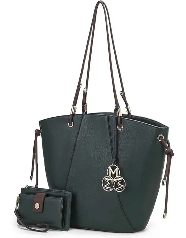 Liv Tote Bag With Wallet, Vegan Leather Handbag Set