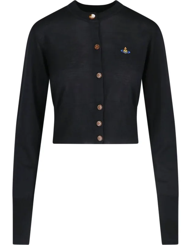 Logo Crop Cardigan