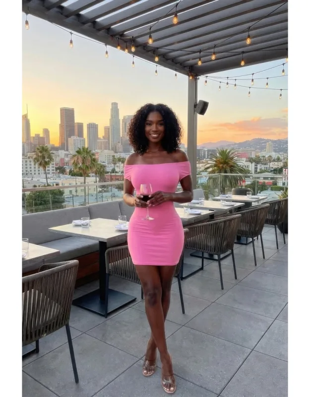 Off Shoulder Mini Dress