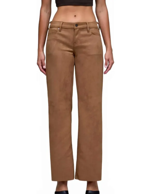 Suede Comfort Flare Pants