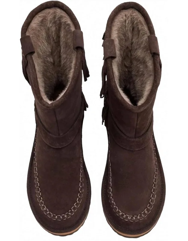 Faye Fringe Pull On Boots
