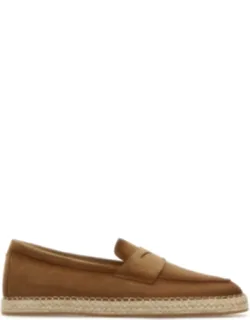 Camel Suede Espadrilles