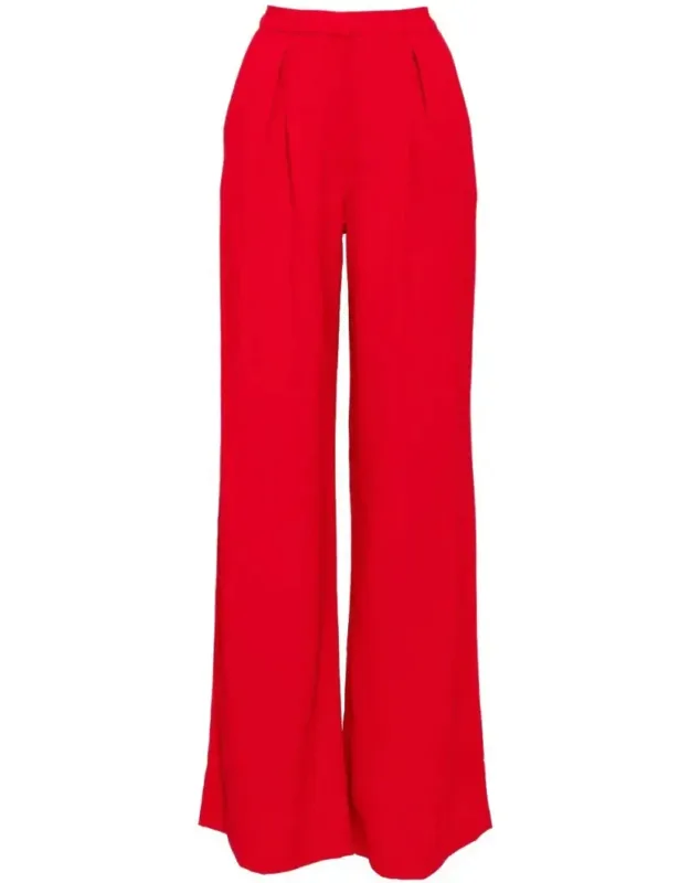 High-waisted Straight-cut Tailored Pants