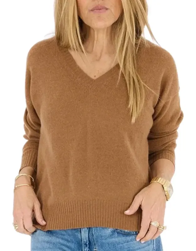 Deep V-neck Love Sweater