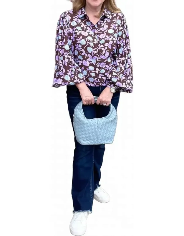 Long Sleeve Floral Blouse