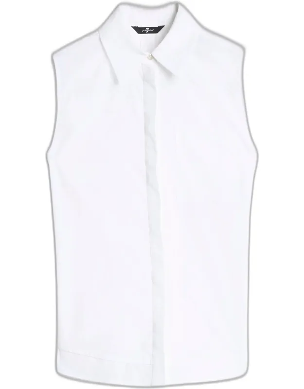 Open Back Sleeveless Shirt