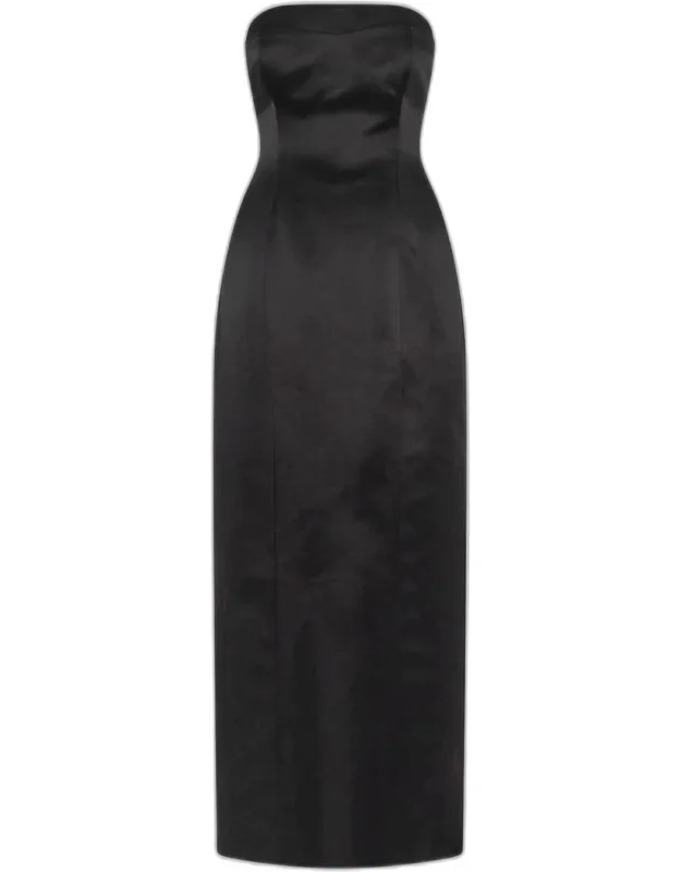 Strapless Column Maxi Dress