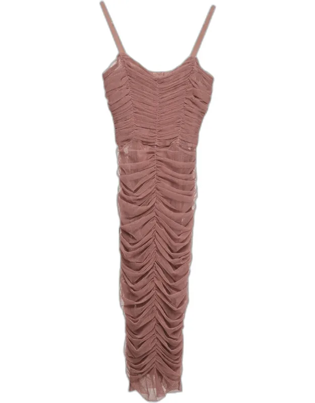 Tulle Ruched Bodycon Dress