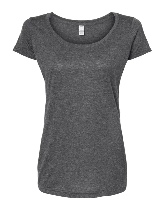 Poly-rich Scoop Neck T-shirt