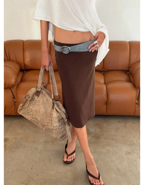 Baseline Rib Midi Skirt