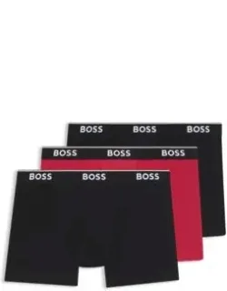 Three-pack Of Logo-waistband Boxer Briefs