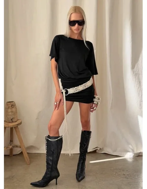 Backless Slouchy Mini Dress