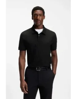 Vertical-stripe Polo Shirt In Mercerised Cotton