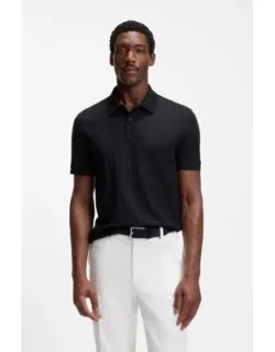 Vertical-stripe Polo Shirt In Mercerised Cotton