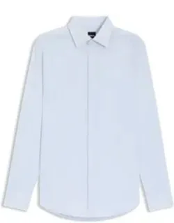 Striped Slim-fit Shirt In Performance-stretch Fabric