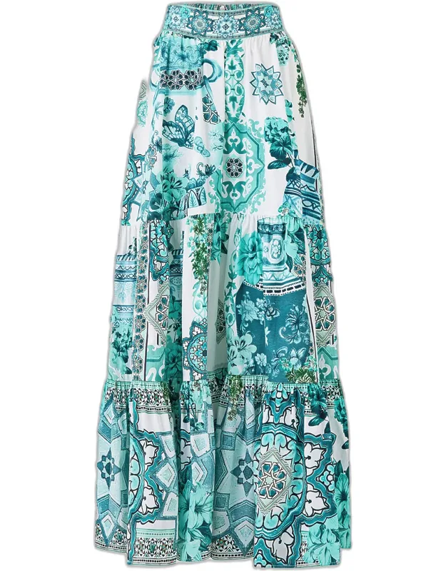 Tiered Maxi Skirt