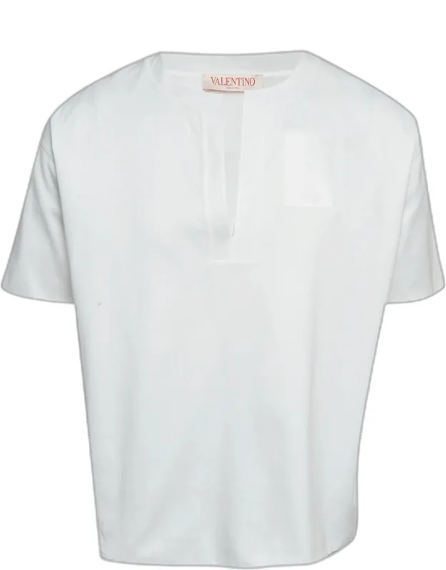 Jersey Split Neck T-shirt