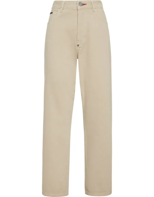 Loose Fit Denim Trousers