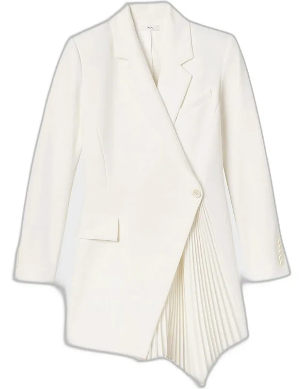 Pleated Blazer Mini Dress