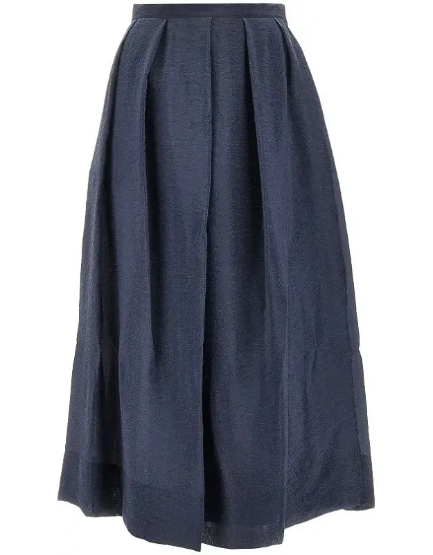 Tecno Creponne Midi Skirt