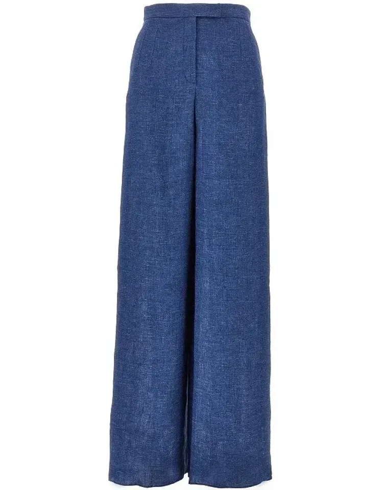 Chambray Wide Leg Pants