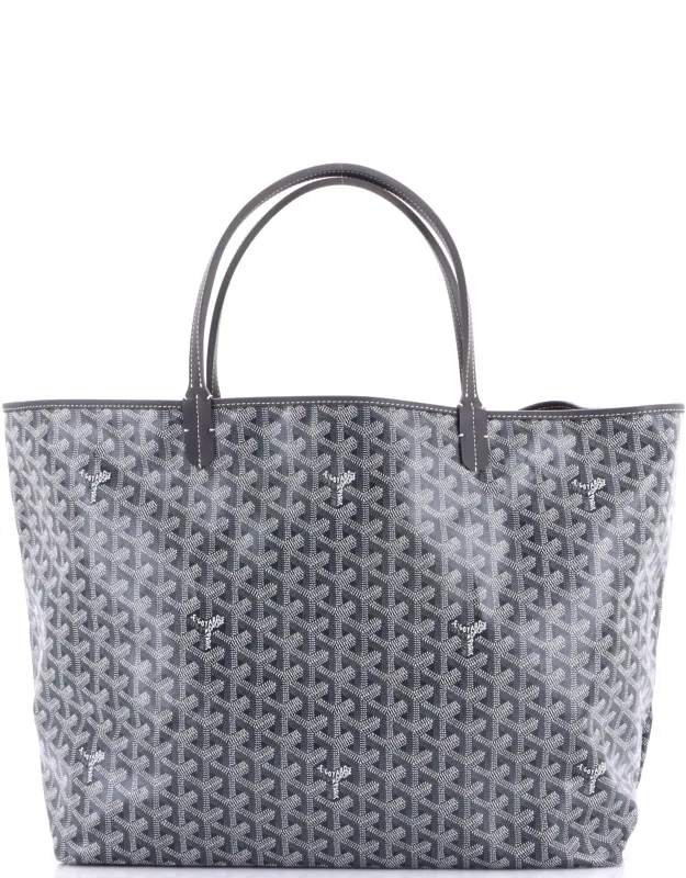 Saint Louis Tote Coated Canvas Gm, Gray Fabric