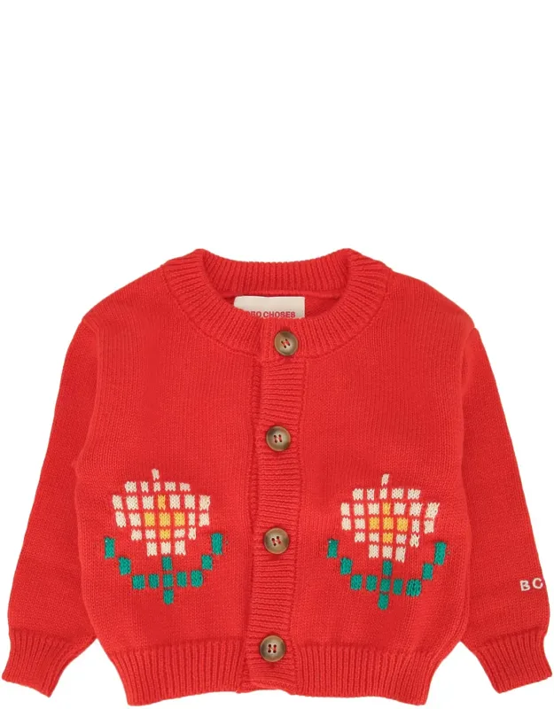 Pixel Daisy Cardigan