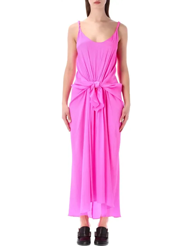Waist Knot Midi Dress
