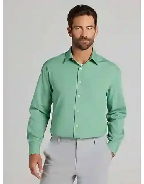 Classic Fit Solid Poplin Dress Shirt