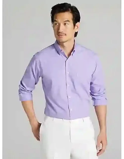 Athletic Fit Solid Poplin Dress Shirt