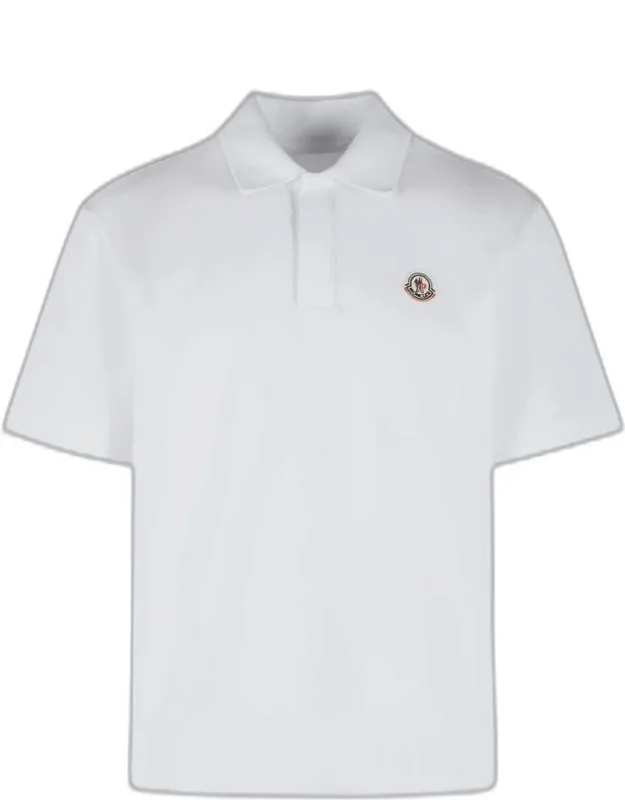 Polo Shirt With Classic Ribbed Collar And Partial Closure