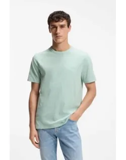 Slub-cotton T-shirt With Logo Detail
