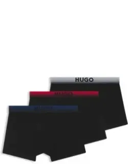 Three-pack Of Degradé-waistband Trunks