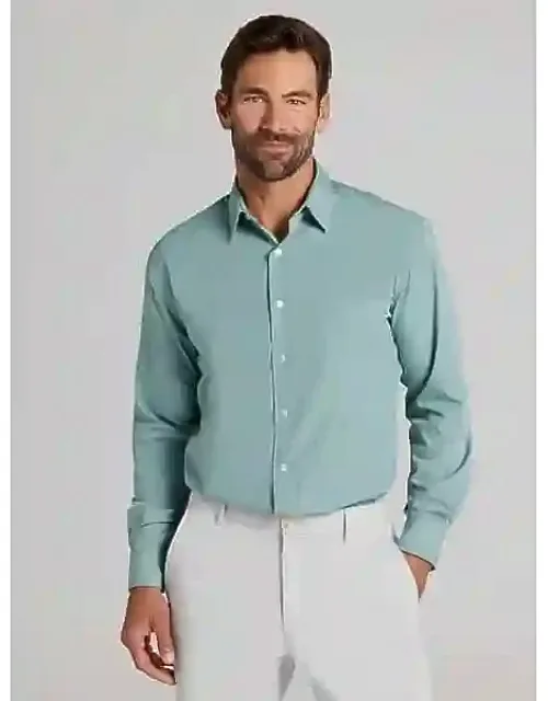 Classic Fit Solid Poplin Dress Shirt