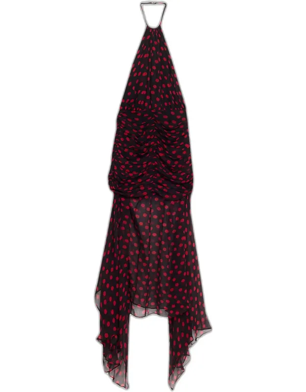Polka Dot Halter Dress
