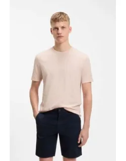 Slub-cotton T-shirt With Logo Detail