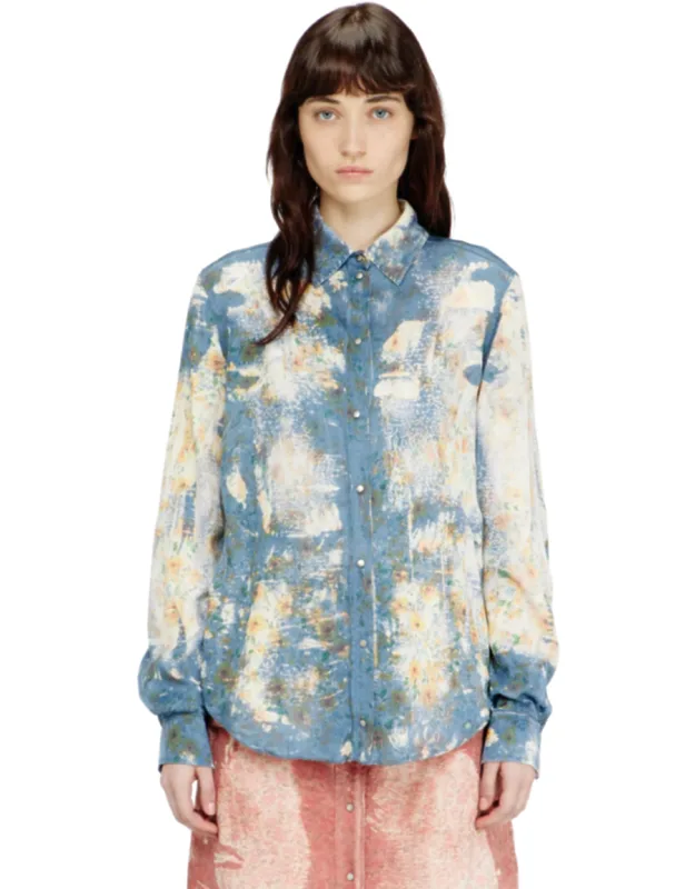 Shirt With Floral X-ray Effect