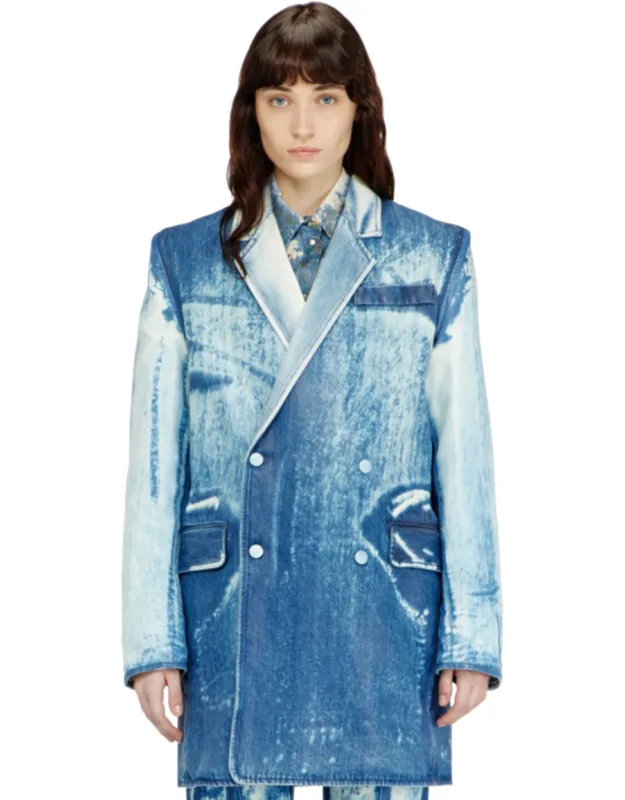 Blazer In X-ray Denim